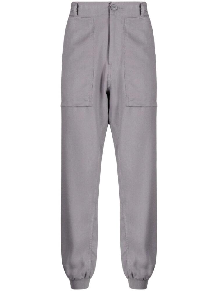 FIVE CM logo-patch track pants - Grey Cover