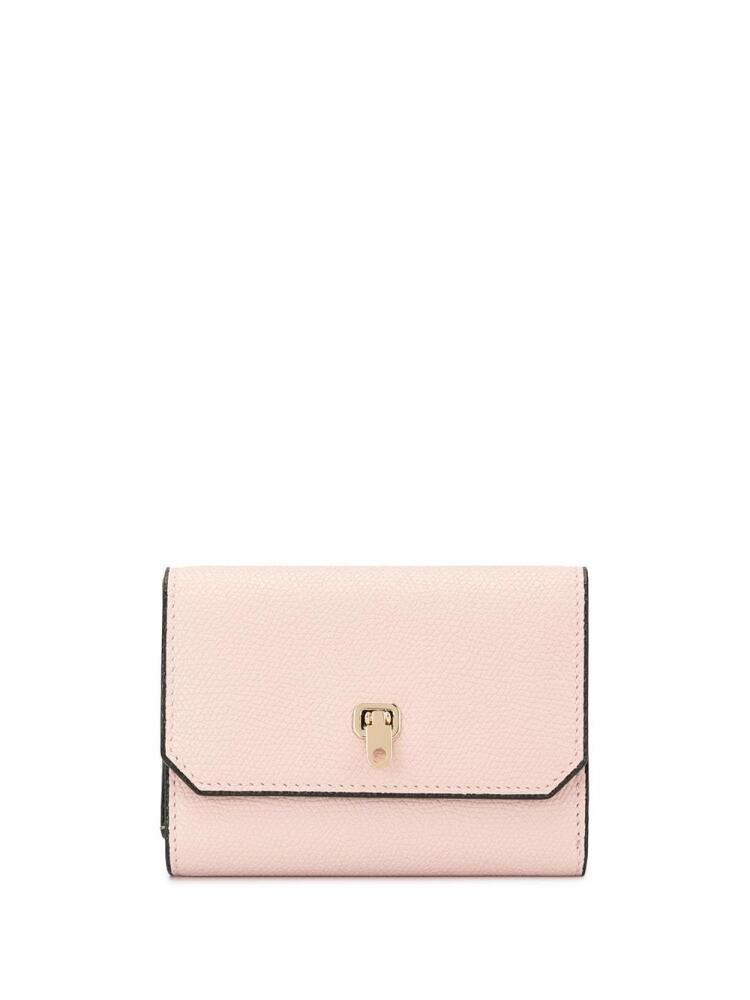 Valextra foldover top wallet - Pink Cover