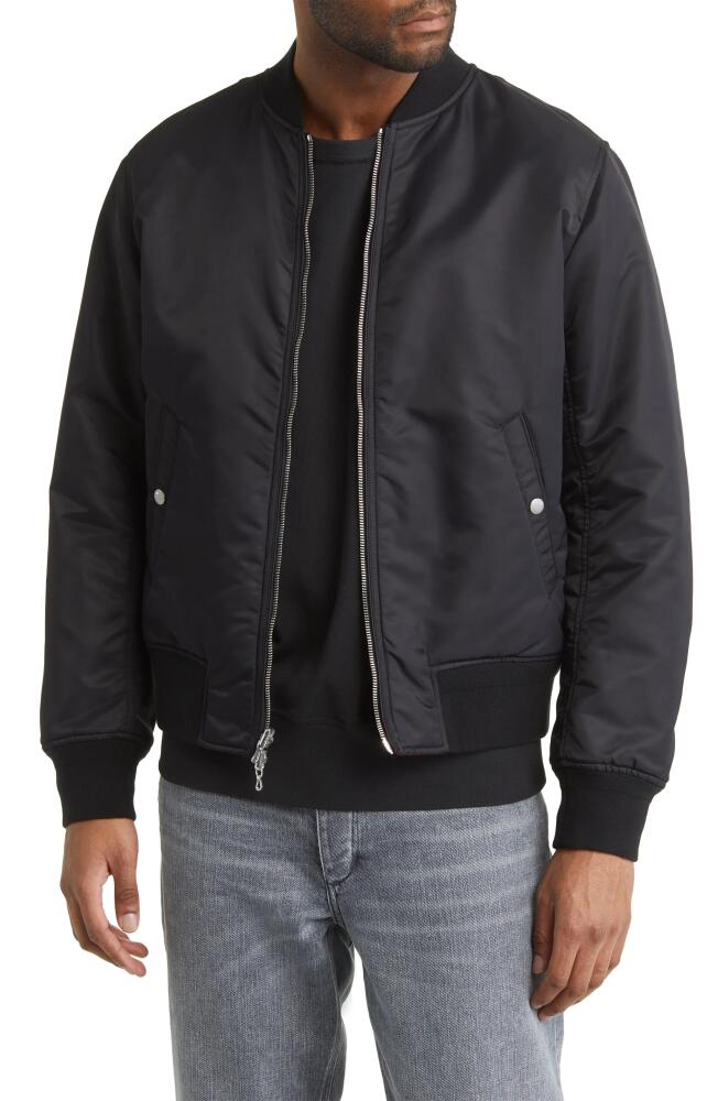 rag & bone Lunar Year Mantson Reversible Recycled Nylon Bomber Jacket in Black/Red Cover