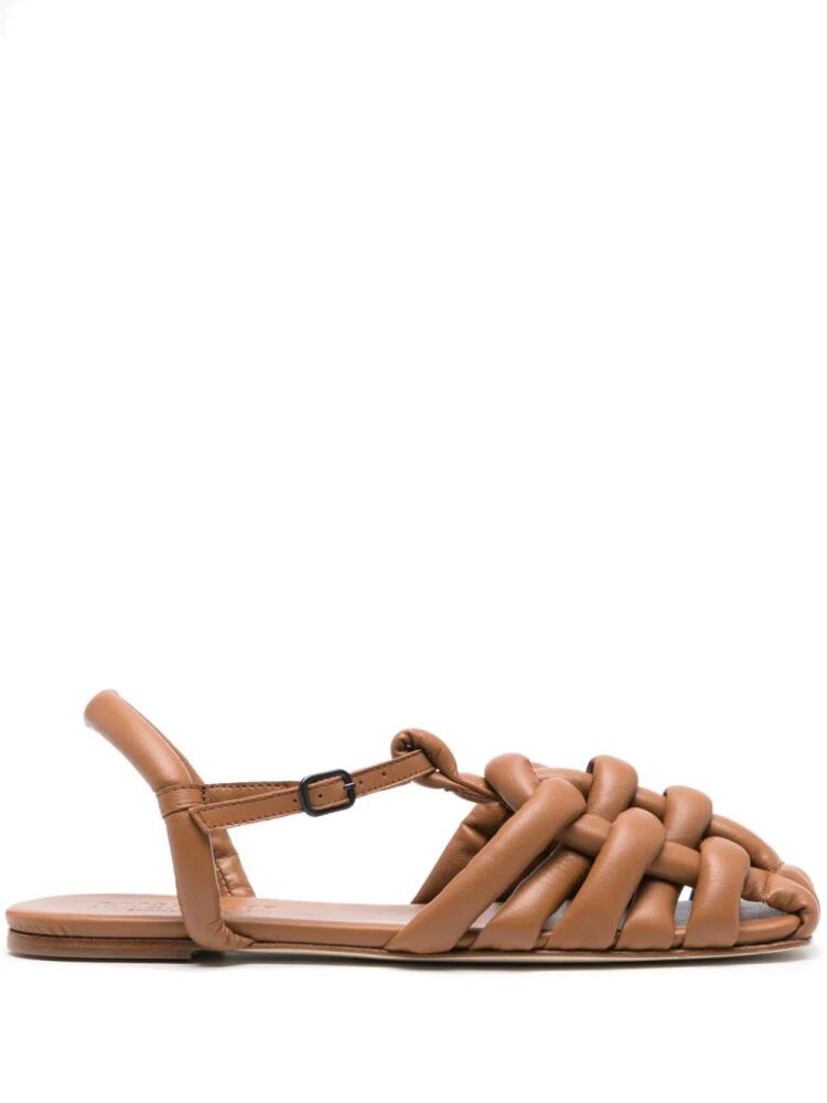 Hereu Cabersa padded leather sandals - Brown Cover