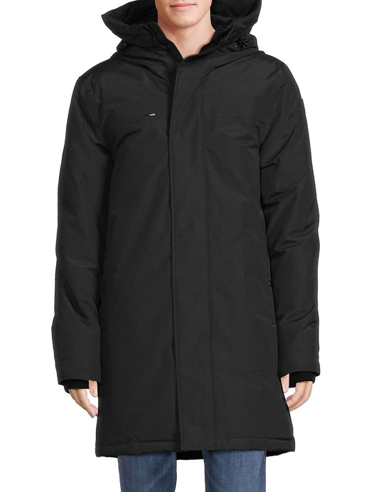 Nobis Men's Hooded Longline Puffer Coat - Black Cover