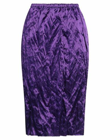 Quira Woman Midi skirt Mauve Acetate, Cotton, Metallic fiber Cover