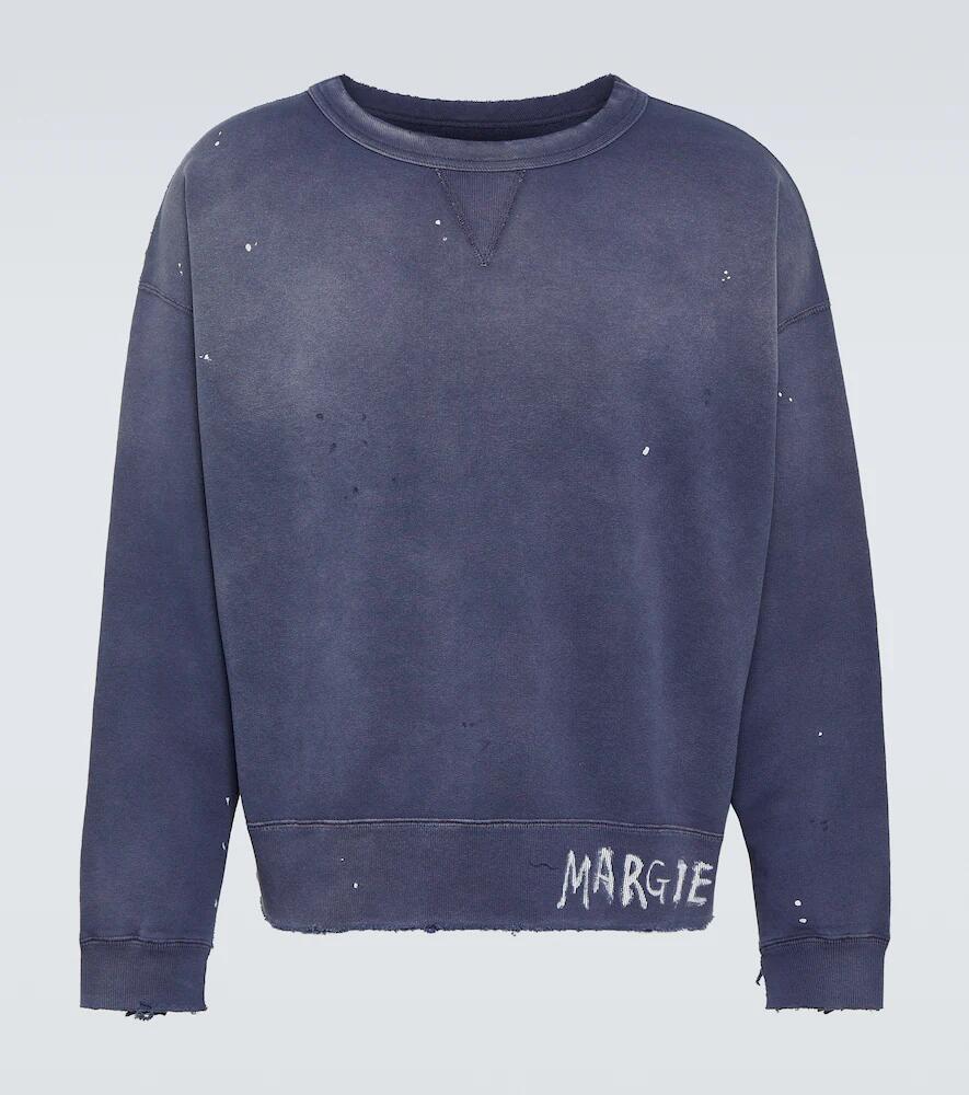 Maison Margiela Printed cotton jersey sweatshirt Cover