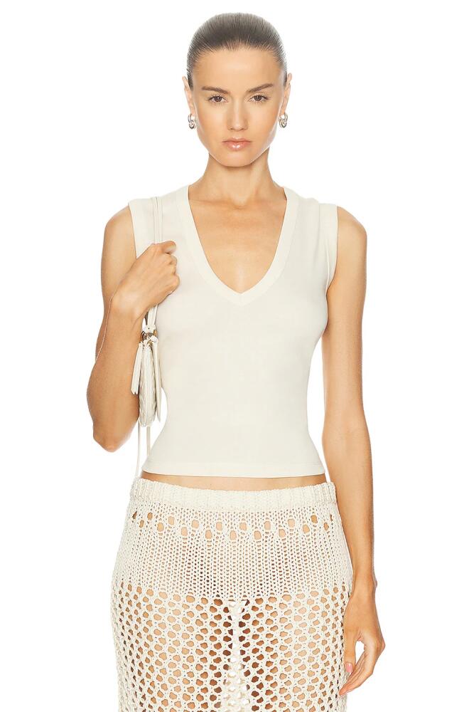 FLORE FLORE Dewi Tank Top in Ivory Cover