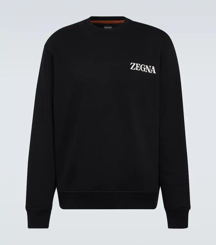 Zegna Logo cotton jersey sweatshirt Cover