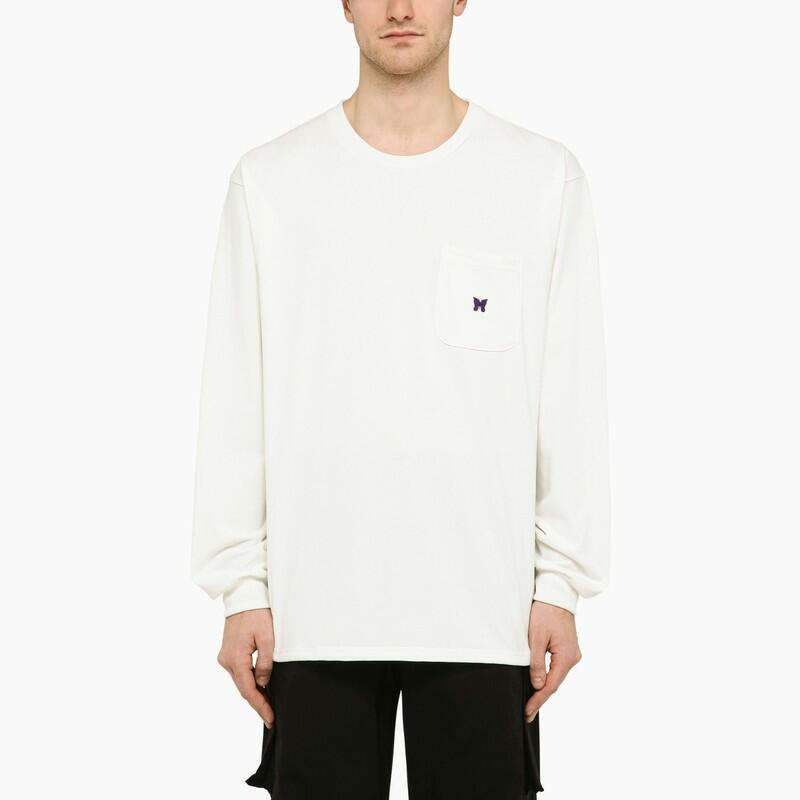 Needles White crew-neck sweatshirt with embroidery Cover