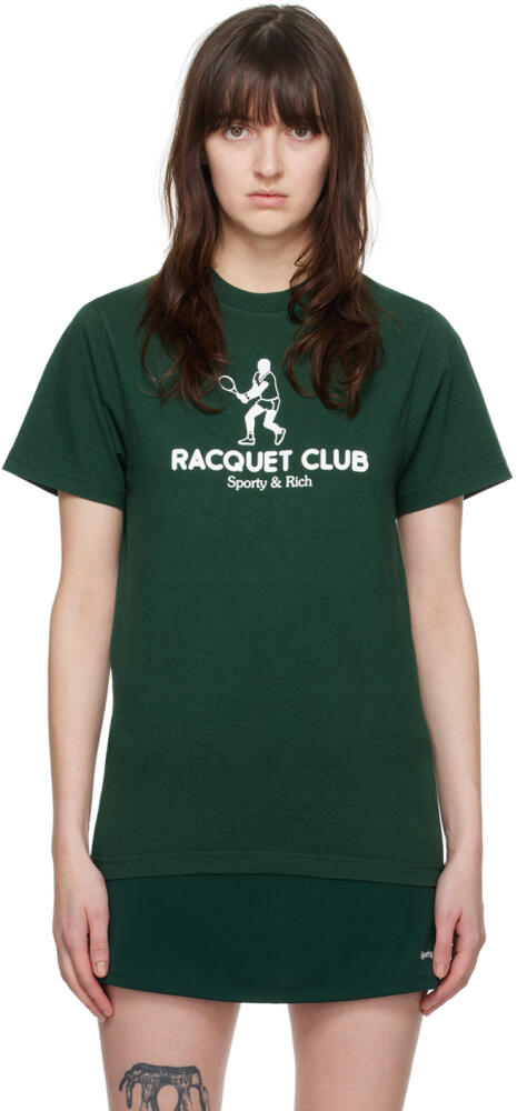 Sporty & Rich Green Backhand T-Shirt Cover