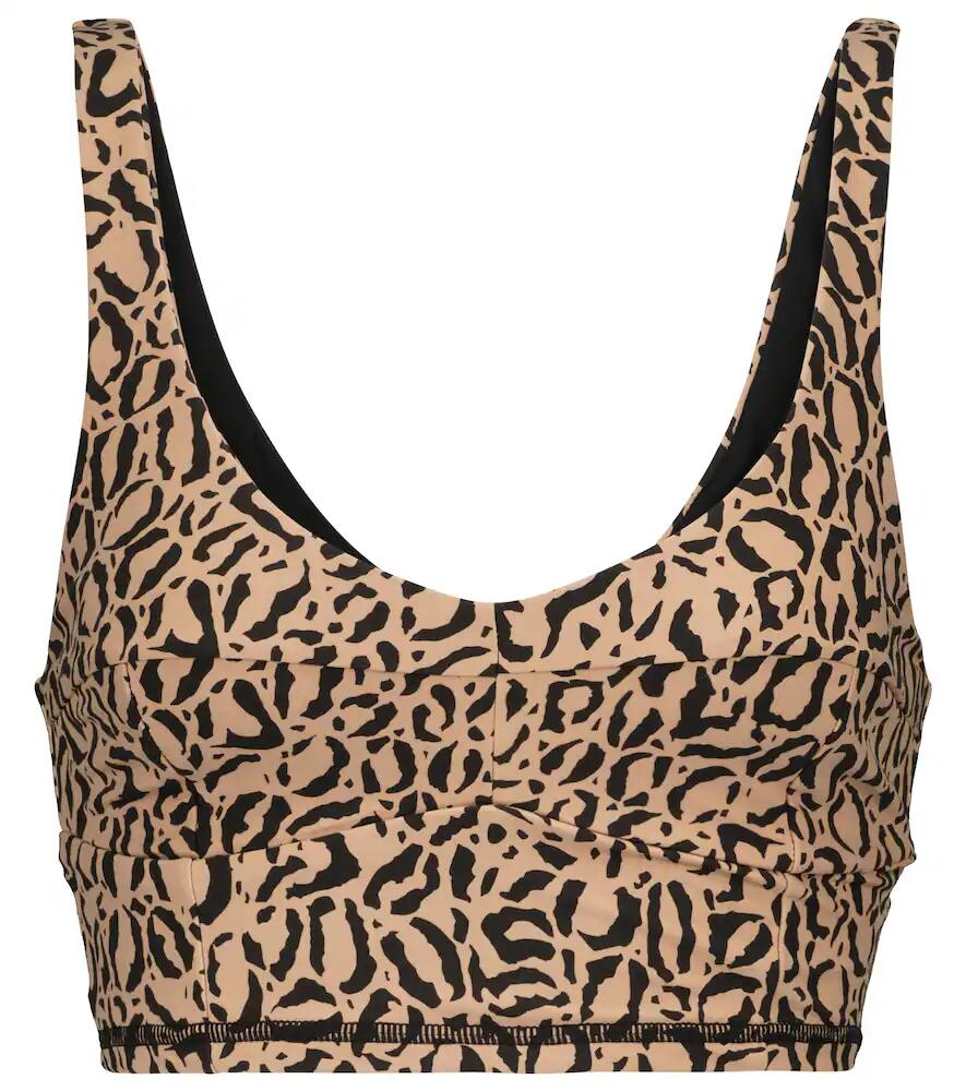 The Upside Candice leopard-print sports bra Cover