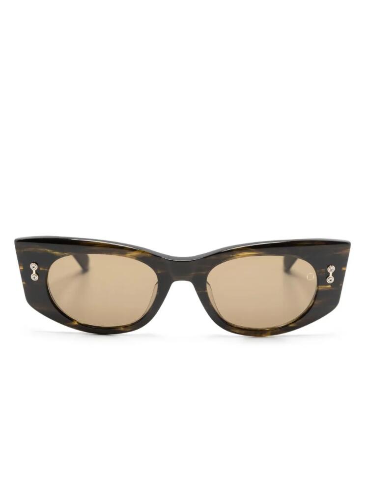 Akoni Aquila oval-frame sunglasses - Brown Cover