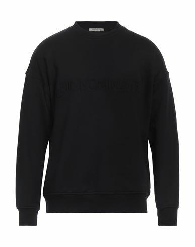 Hinnominate Man Sweatshirt Black Cotton, Elastane Cover