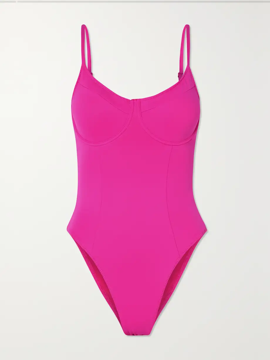 GOOD AMERICAN - Good Compression Cutout Underwired Swimsuit - Pink Cover