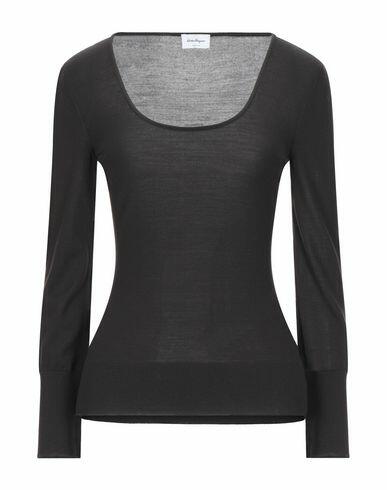 Ferragamo Woman Sweater Black Virgin Wool, Polyamide Cover