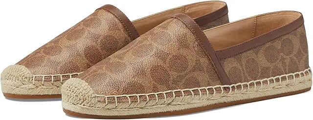 COACH Collins Coated Canvas Espadrille (Beige) Women's Shoes Cover