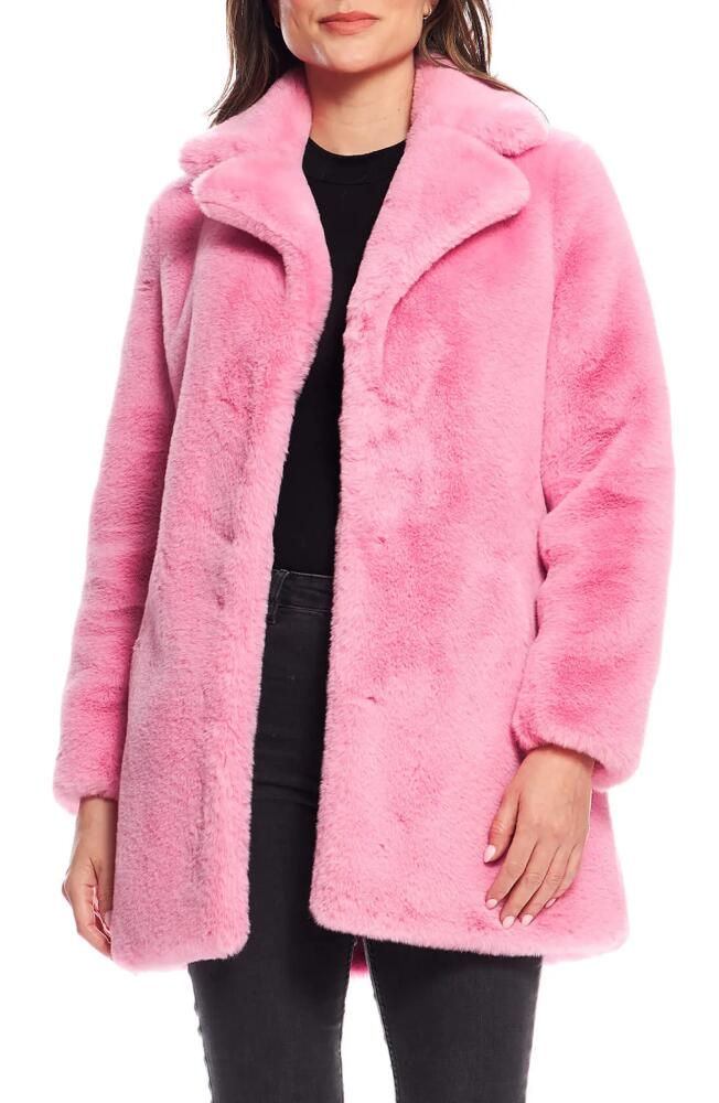 DONNA SALYERS FABULOUS FURS Le Mink Faux Fur Jacket in Light Pink Cover