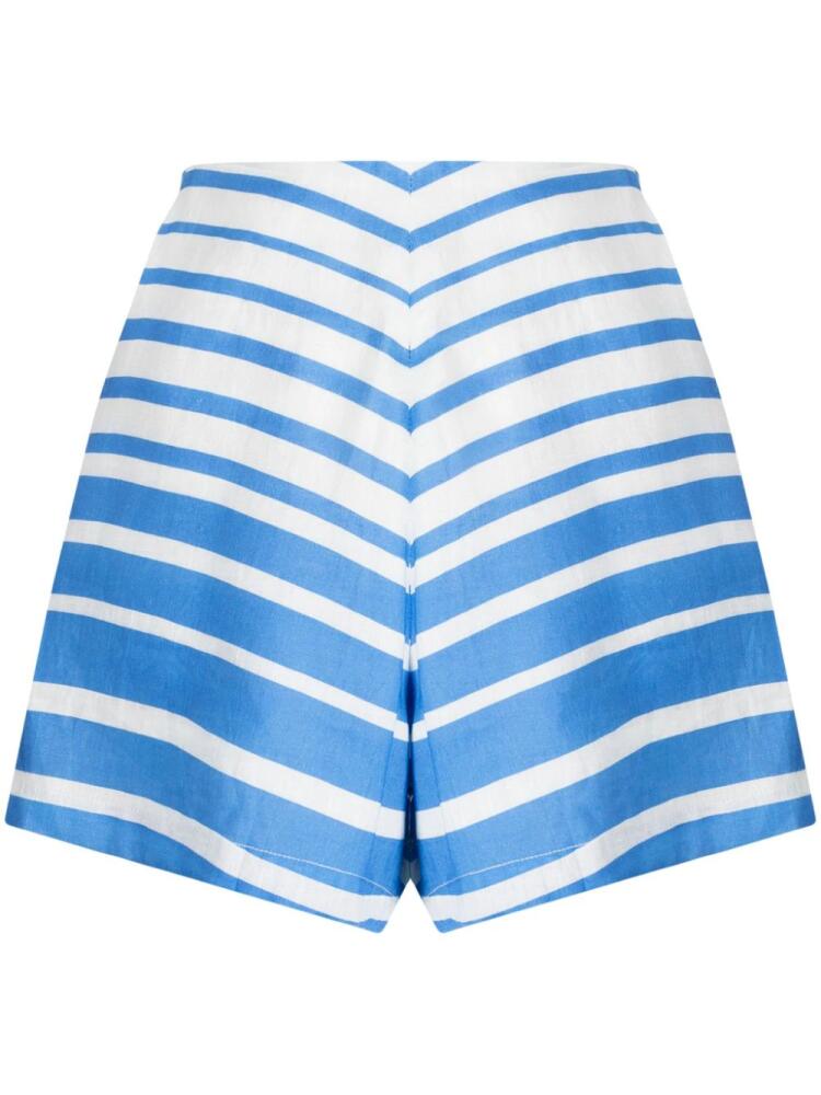 Bambah Sicily striped linen shorts - Blue Cover