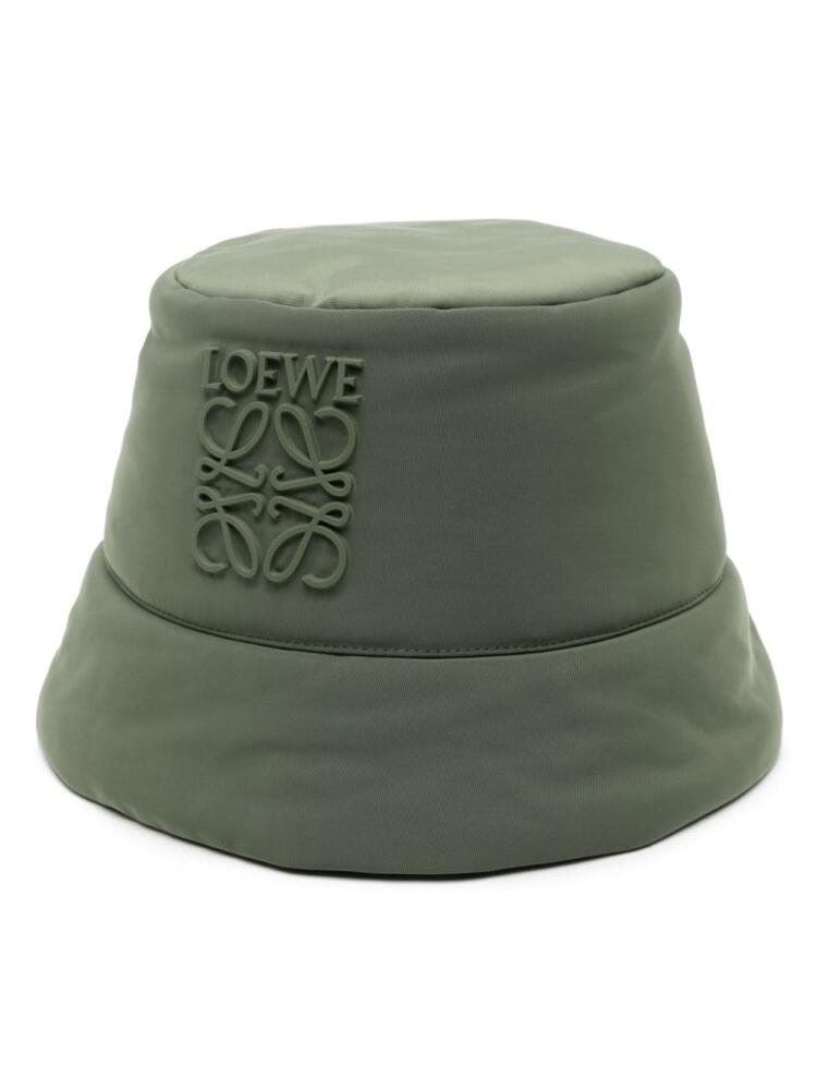 LOEWE Anagram-plaque bucket hat - Green Cover