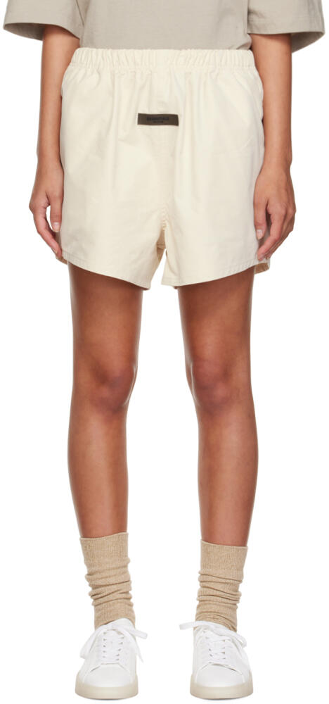 Fear of God ESSENTIALS Off-White Cotton Shorts Cover