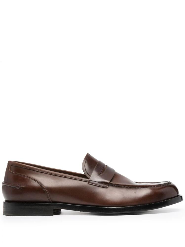 Alberto Fasciani slip-on leather loafers - Brown Cover