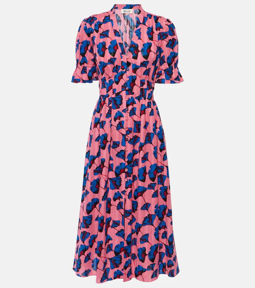 Diane von Furstenberg Erica printed cotton midi dress Cover