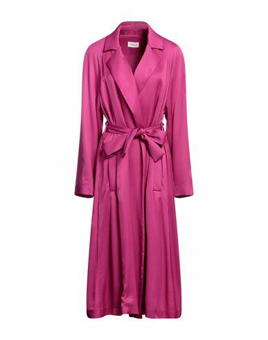 P. a.r. o.s. h. Woman Overcoat & Trench Coat Mauve Viscose Cover