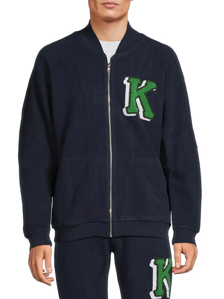 Kenzo Men's Varsity Bomber Cardigan - Midnight Blue Cover