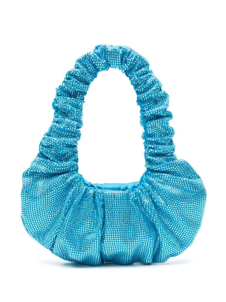 Giuseppe Di Morabito crystal-embellished ruched tote bag - Blue Cover