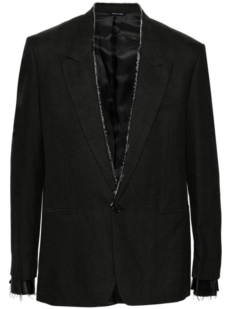 ERALDO raw-cut blazer - Grey Cover