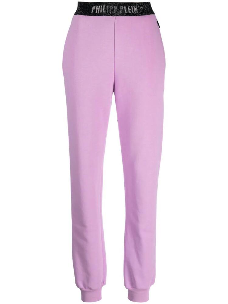 Philipp Plein logo-waistband track trousers - Purple Cover