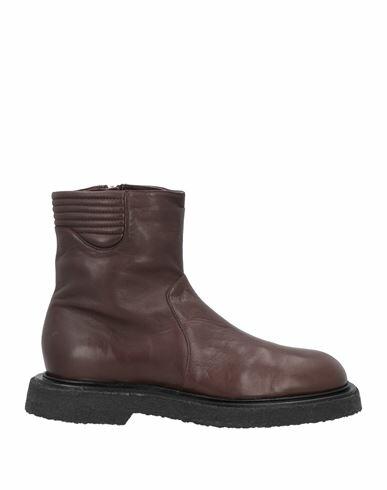 Pomme D'or Woman Ankle boots Burgundy Soft Leather Cover