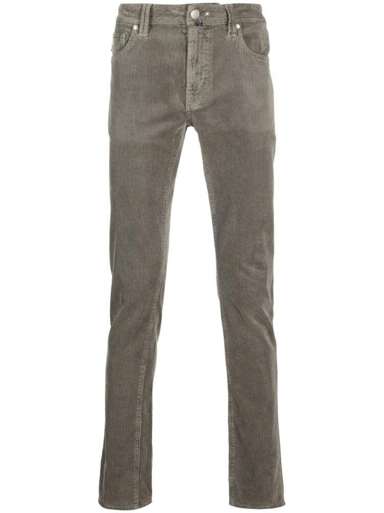 Sartoria Tramarossa slim-fit corduroy trousers - Grey Cover