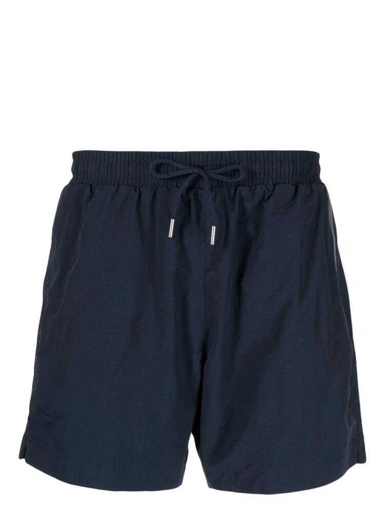 BOSS logo-print swim shorts - Blue Cover