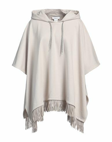 Fabiana Filippi Woman Cape Off white Cotton, Virgin Wool, Silk, Ecobrass Cover