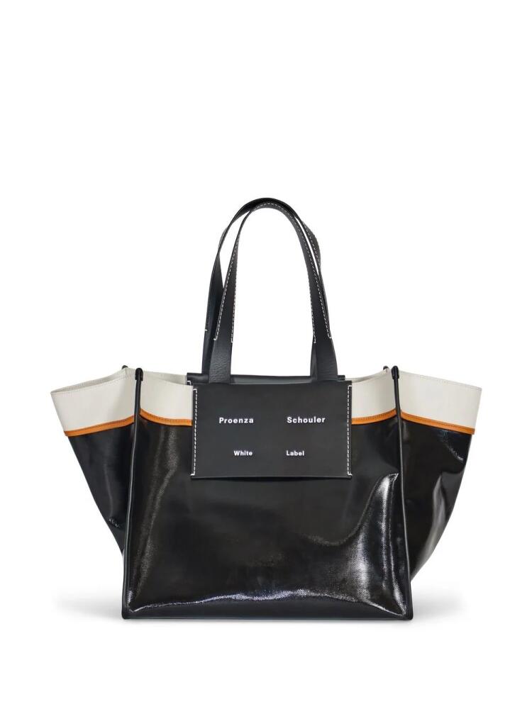 Proenza Schouler White Label XL Morris coated tote bag - Black Cover