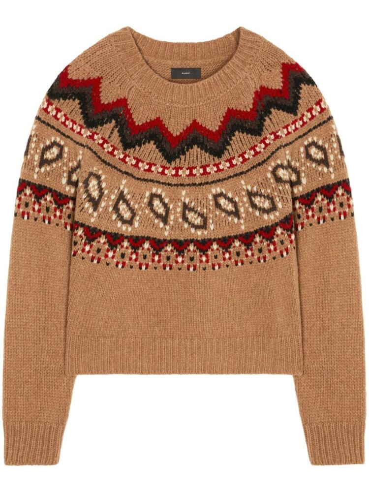 Alanui Antarctic Circle jacquard jumper - Brown Cover