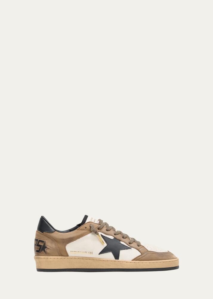 Golden Goose Men's Ballstar Nubuck Leather Low-Top Sneakers Cover