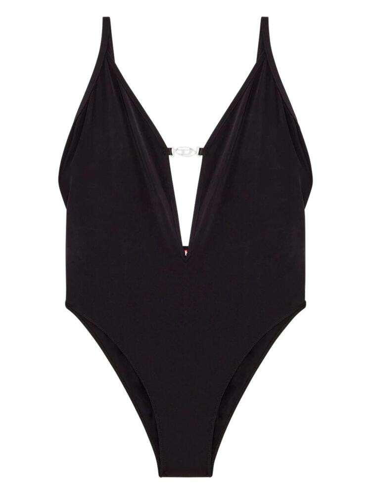 Diesel Oval D-plaque jersey bodysuit - Black Cover