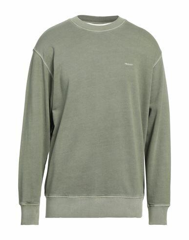 Gant Man Sweatshirt Military green Cotton Cover