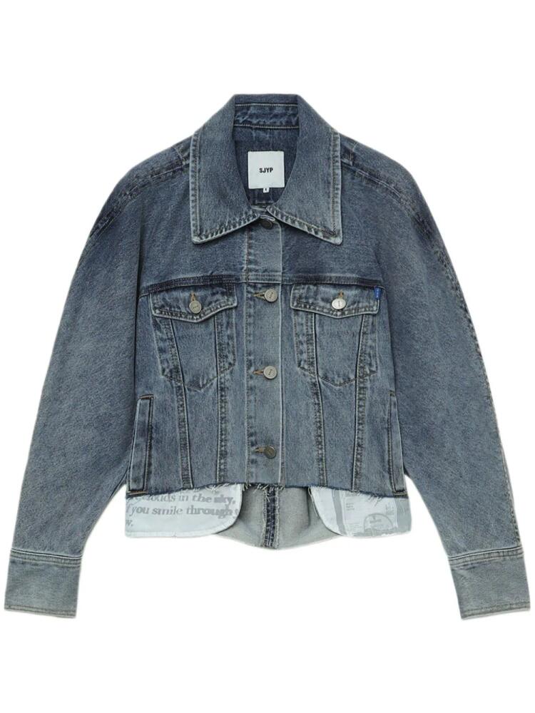 SJYP asymmetric denim jacket - Blue Cover