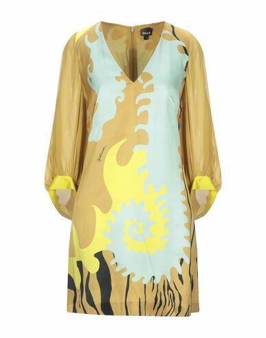 Just Cavalli Woman Mini dress Ocher Viscose Cover