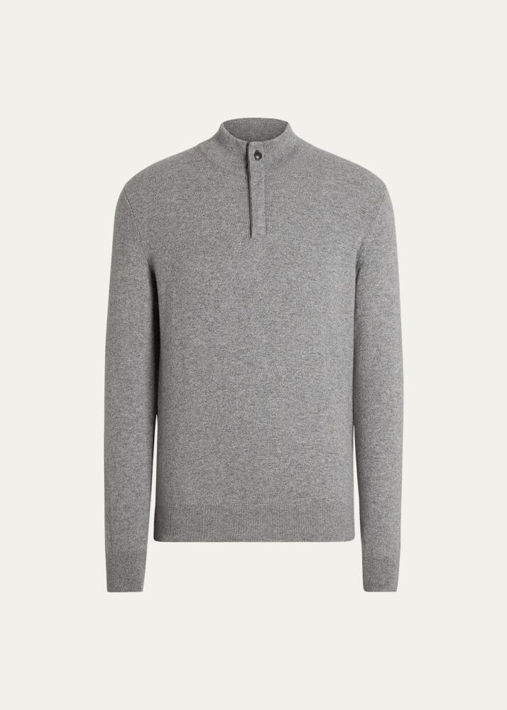 ZEGNA Men's Cashmere Quarter-Zip Sweater Cover