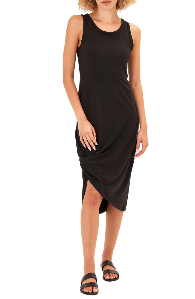 Threads 4 Thought Lula Knotted Sleeveless Jersey Midi Dress in Black Cover