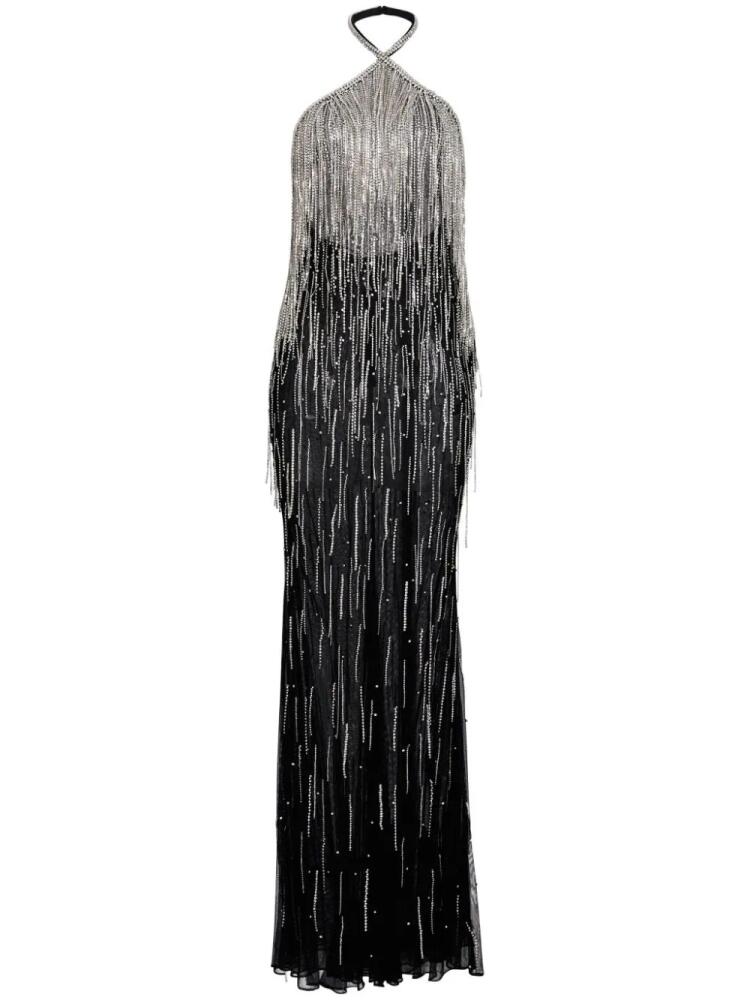 Retrofete Belle crystal-embellished gown - Silver Cover