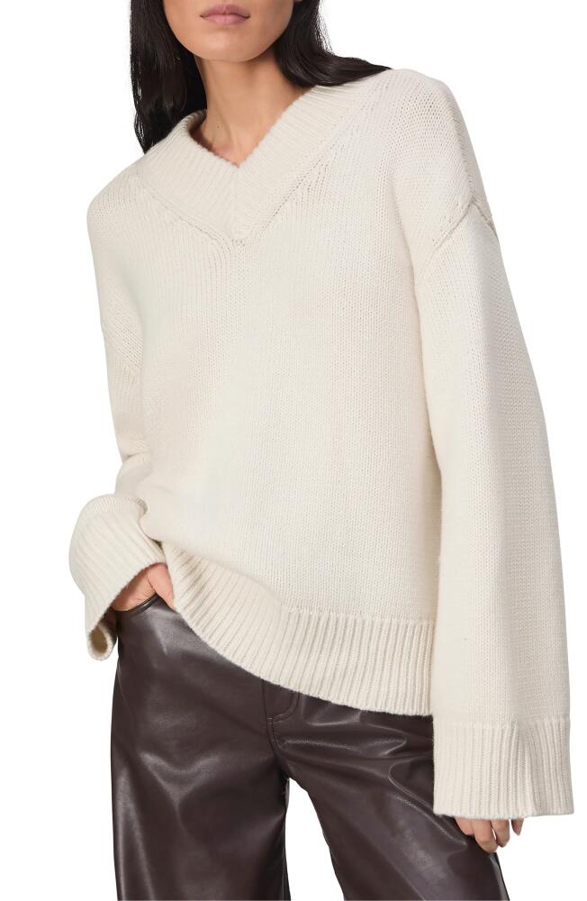 rag & bone Danica Wool & Cashmere V-Neck Sweater in Ivory Cover