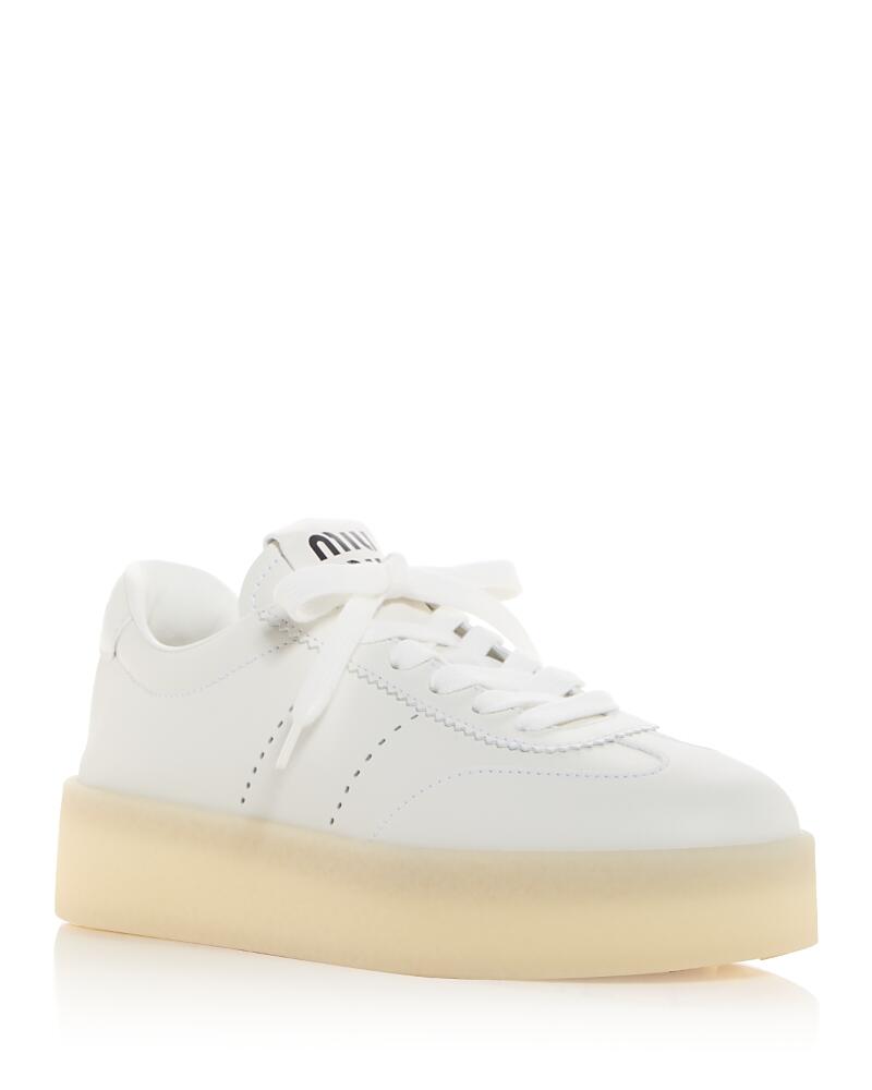 Miu Miu Women's Low Top Platform Sneakers Cover