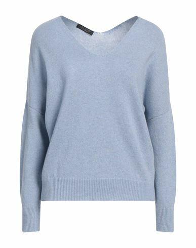 Aragona Woman Sweater Sky blue Cashmere Cover