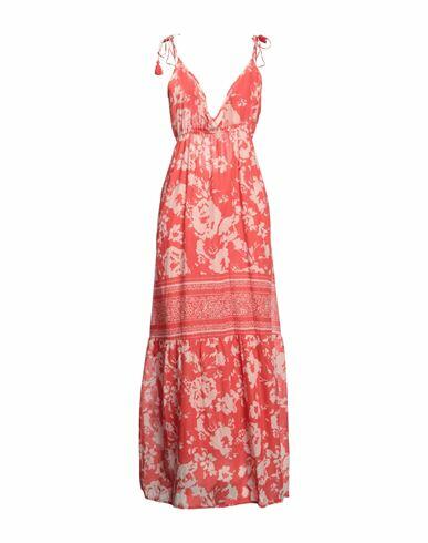 Ba & sh Woman Maxi dress Coral Cotton Cover