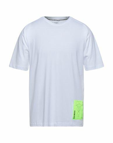 Bikkembergs Man T-shirt White Cotton, Elastane Cover