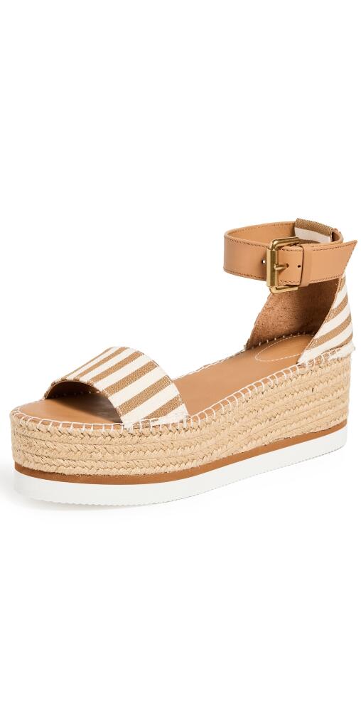 See by Chloe Glyn Flatform Espadrilles Tan Cover