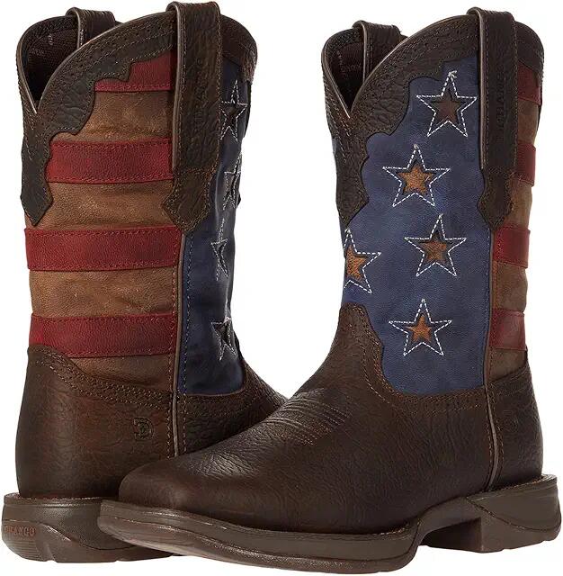 Durango Rebel 11 Western (Dark Brown/Vintage Flag) Cowboy Boots Cover