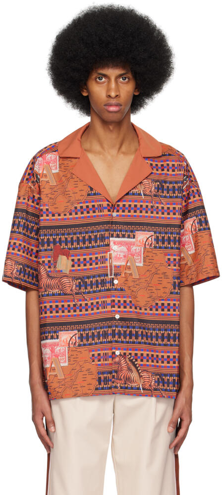 Ahluwalia Brown Graphic Shirt Cover